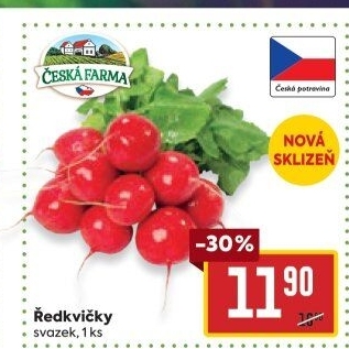Ředkvičky svazek Česká farma