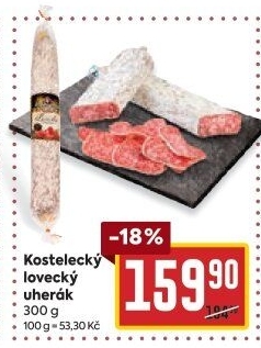 Salám Uherák lovecký Kostelecké uzeniny