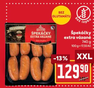 Špekáčky extra vázané Váhala