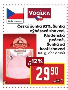 Šunka česká nejvyšší jakosti Vocílka
