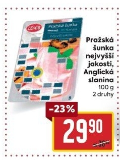 Šunka pražská nejvyšší jakosti LE&amp