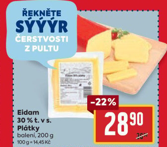 Sýr Eidam 30%