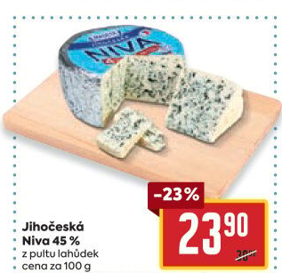 Sýr Niva Jihočeská 45% Madeta