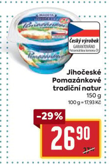 Tradiční pomazánkové Jihočeské Madeta