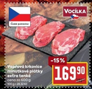 Vepřová krkovice bez kosti Vocílka