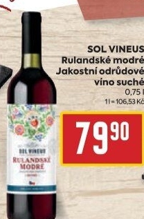 Víno Rulandské modré Sol Vineus