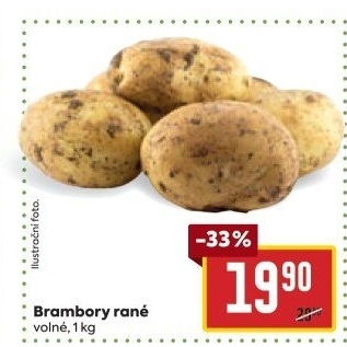 Brambory konzumní rané