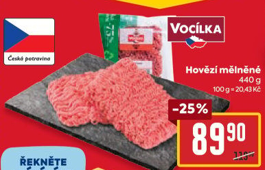 Hovězí mleté maso Vocílka