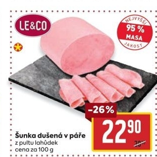 Šunka dušená nejvyšší jakosti LE&amp