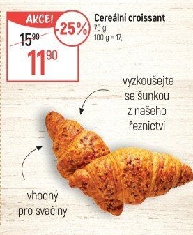 Croissant multicereální