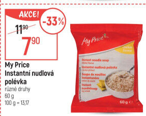 Instantní nudlové polévky My Price