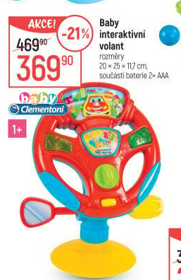 Interaktivní volant baby Clementoni