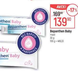 Mast proti opruzeninám Baby Bepanthen