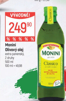 Olivový olej extra panenský Monini