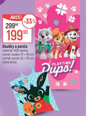 Osuška dětská