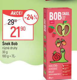 Ovocné pásky Šnek BOB LLC Eco Snack