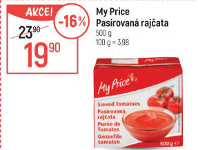 Pasírovaná rajčata My Price