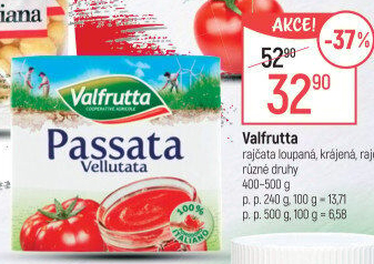 Pyré rajčatové Valfrutta