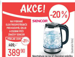 Rychlovarná konvice Sencor SWK 2080BK