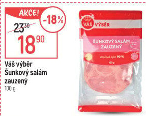 Salám šunkový zauzený váš Výběr