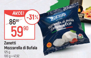 Sýr Mozzarella di Bufala Zanetti