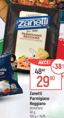 Sýr Parmigiano Reggiano strouhaný Zanetti