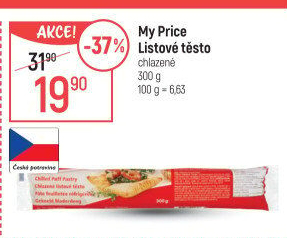 Těsto listové My Price