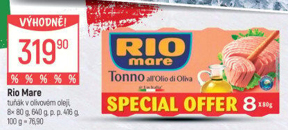 Tuňák v oleji Rio Mare