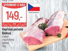 Vepřová pečeně s kostí Globus