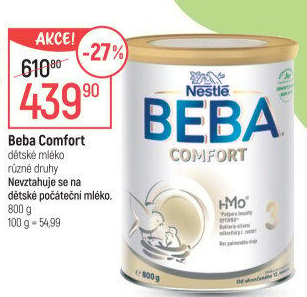 Výživa mléčná Comfort Beba Nestlé