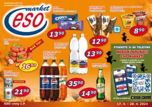 akční leták ESO MARKET 17.4.2024-28.4.2024