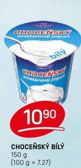 Bílý jogurt smetanový Choceňský
