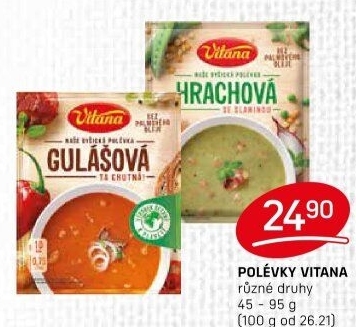 Instantní polévky Vitana