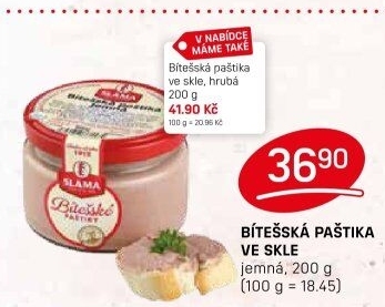 Paštika bítešská jemná Sláma