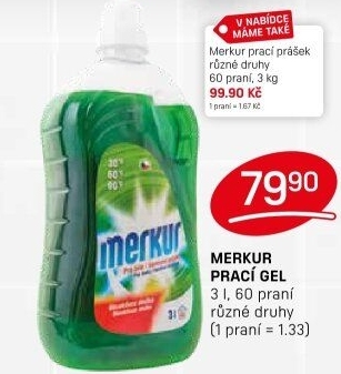 Prací gel Merkur