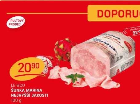 Šunka Marina nejvyšší jakosti LE&amp