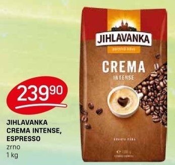 Zrnková káva Crema Intense Jihlavanka