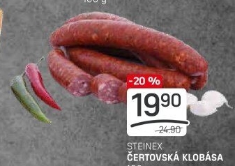 Čertovská klobása Steinex