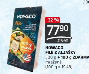 Filé z Aljašky mražené Nowaco