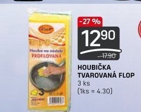 Houbička na nádobí tvarovaná Flop