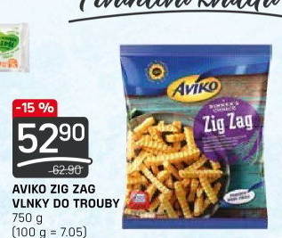 Hranolky vlnky mražené Zig Zag Aviko
