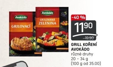 Koření Grilovací Avokádo