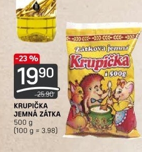Krupička jemná Zátkova