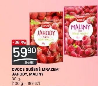 Mrazem sušené jahody Emco