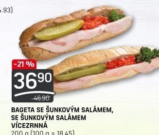 Obložená bageta