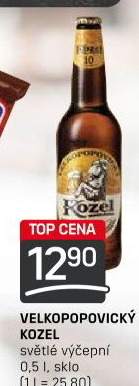 Pivo světlé výčepní 10°Velkopopovický Kozel