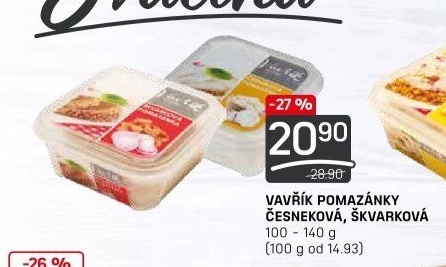 Pomazánka česneková Lahůdky Vavřík