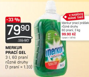 Prací gel Merkur