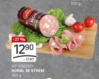 Salám Horal se sýrem Krásno