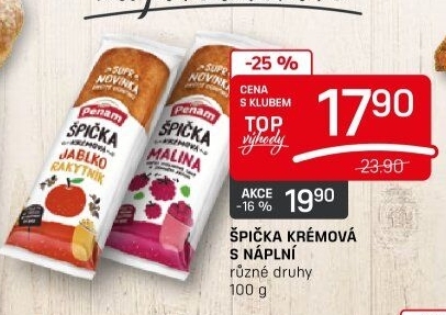 Špička plundrová krémová Penam